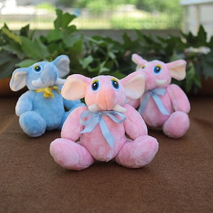 Small Elephant Plush, Elephant Stuffed Animal, Elephant Plush