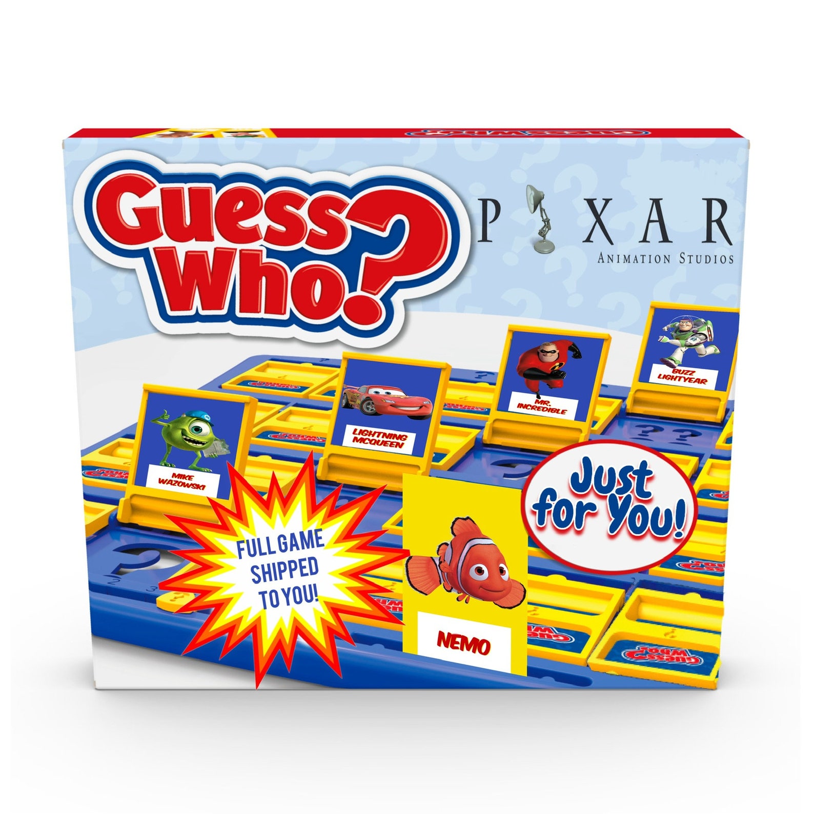 Guess Who Pixar Theme Includes Game Boards | Etsy