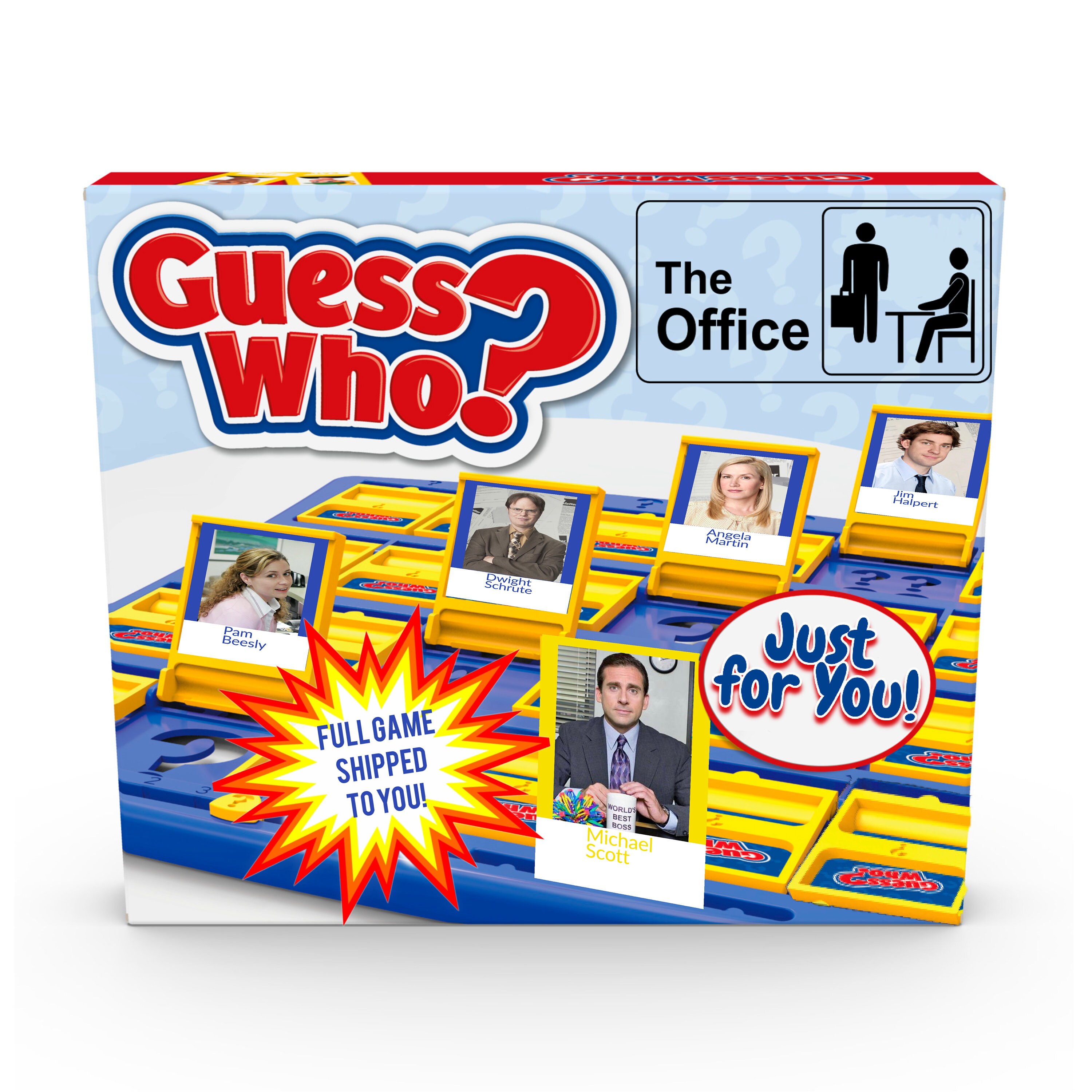 Guess Who The Office Includes Game Boards Etsy