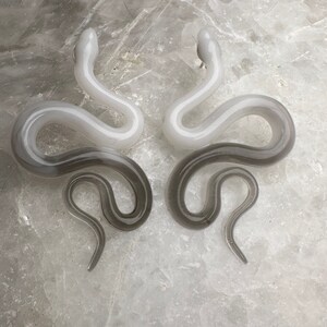 Sssmallest Snake Earrings   Handmade Resin Snake Earring