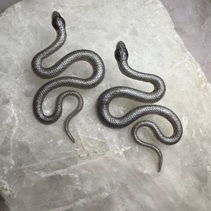 Some Black Snake Earrings Handmade Resin Snake Earring