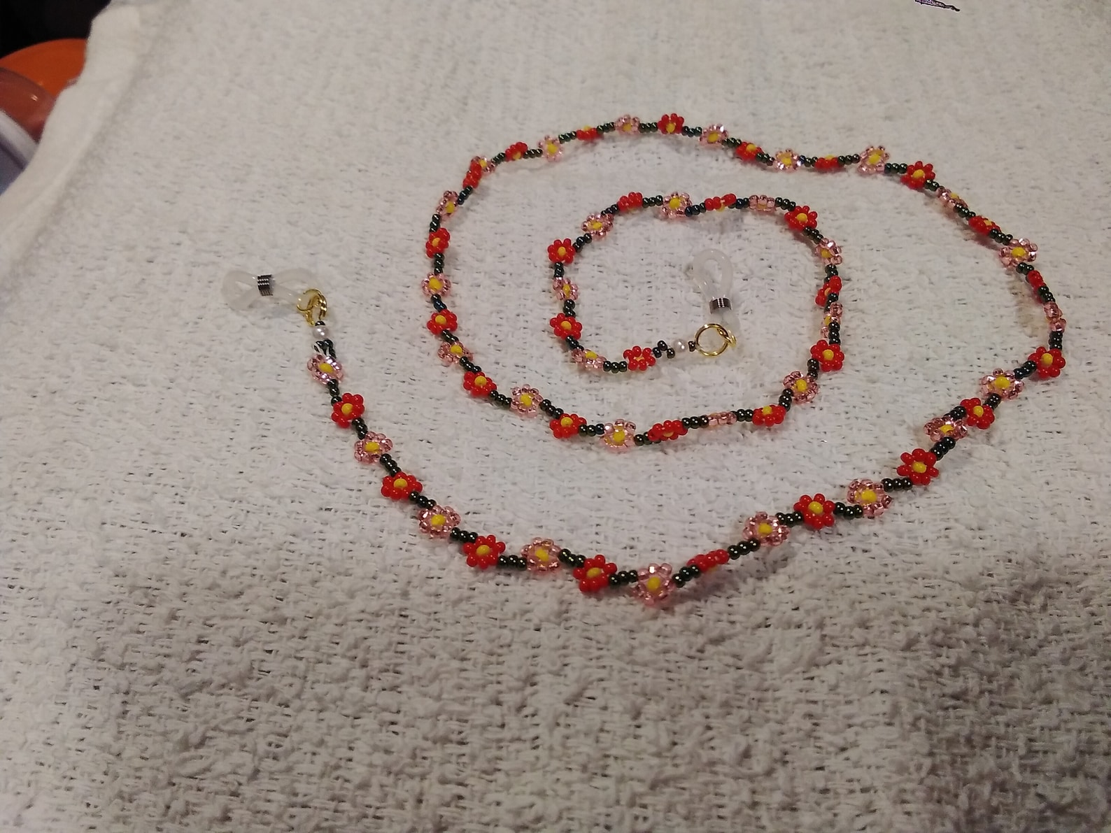 Glass Beaded 24 Around the Neck Eyeglass Holder Etsy