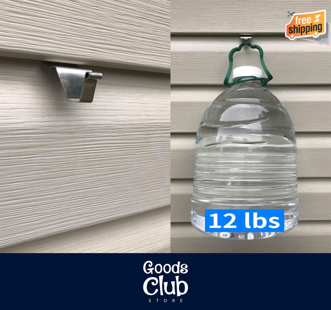 20 Pack Vinyl Siding Hooks Nohole Needed Heavy Duty Clips Etsy