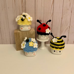 Spring/Summer Ladybug and Bee Marshmallow Mug Hats