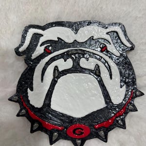 Red & Black Bulldog Car Freshener