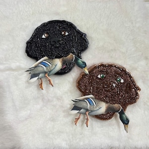 Hunting Dog Car Freshie – Handmade Air Freshener with Duck Design