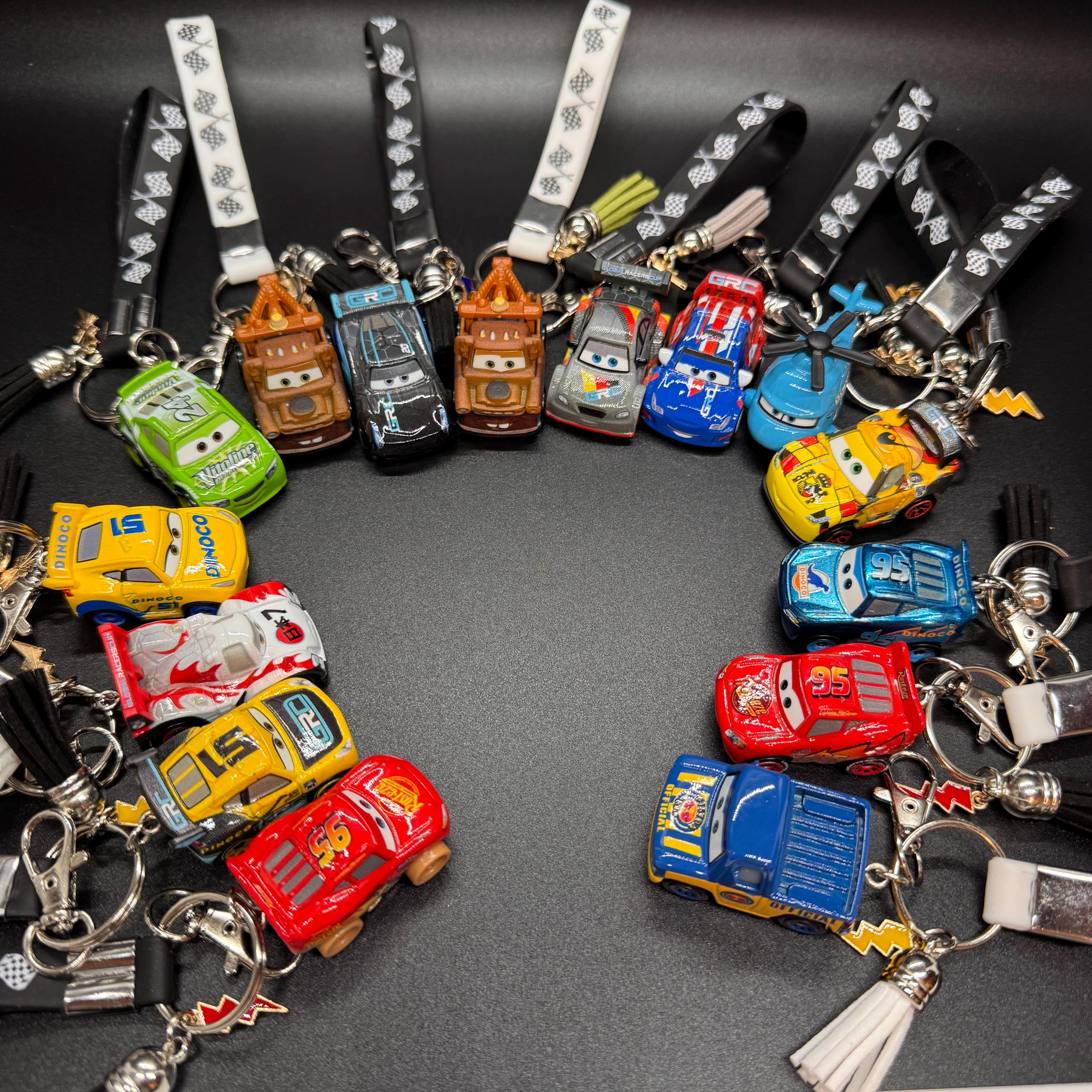 Custom Mini Racers Keychains Disney Pixar Cars Bag Clip, Keychain, Gift ...