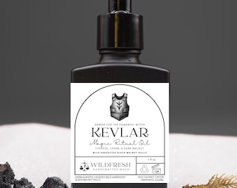 KEVLAR Ritual Oil – Witch Protection, Warding, Black Walnut, Cypress & Cedar
