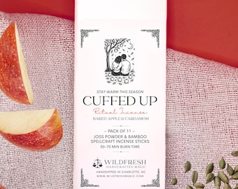 Baked Apple Cardamom Ritual Incense: Cozy Love Spell (Pack of 11)