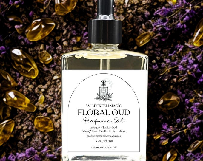Floral Oud Perfume Oil – Handmade Alcohol-Free Fragrance
