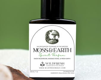 Moss & Earth Spirit Parfum – Forest Fragrance, Enoki Mushroom, Mossed Stone, Fresh Earth