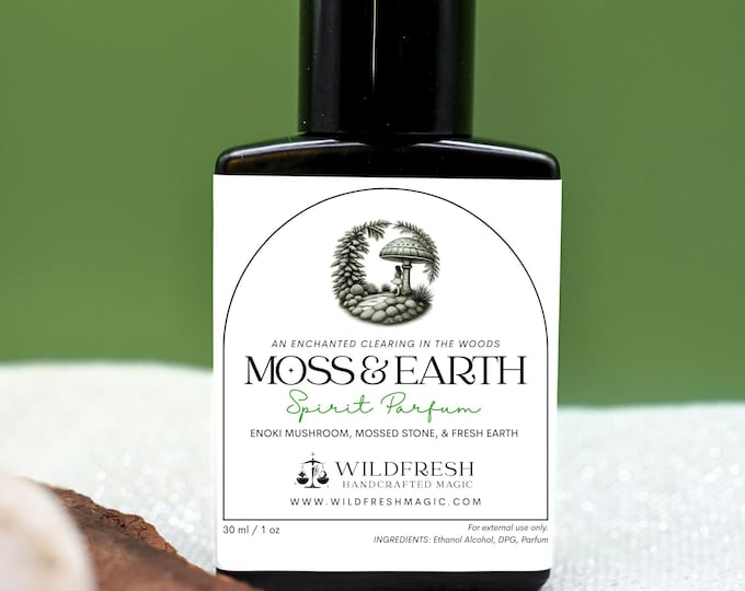 Moss & Earth Spirit Parfum – Forest Fragrance, Enoki Mushroom, Mossed Stone, Fresh Earth