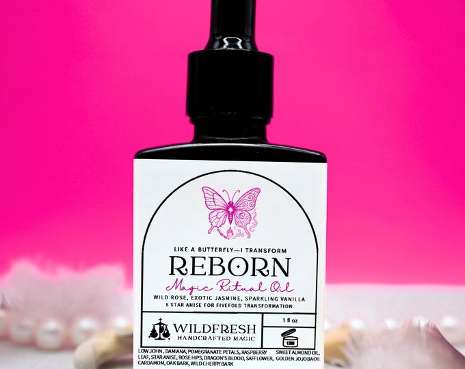 REBORN Magic Ritual Oil: Rose, Jasmine & Star Anise - Transformation Spell