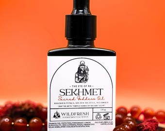 Sekhmet Sacred Goddess Oil: Egyptian Ritual Oil for Protection & Passion