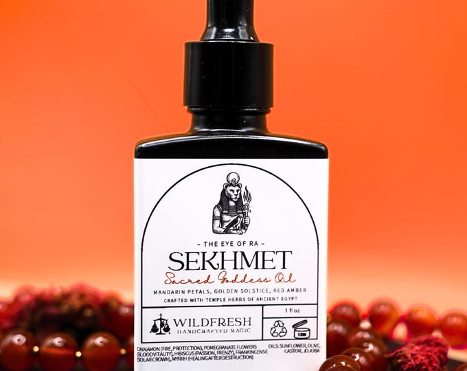 Sekhmet Sacred Goddess Oil: Egyptian Ritual Oil for Protection & Passion