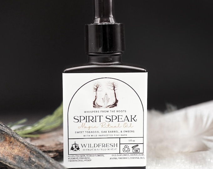 Ancestor Ritual Oil: Sweet Tobacco, Pine & Mugwort - Rootwork Hoodoo