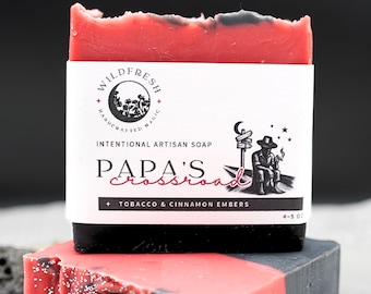 Papa Legba Intentional Soap: Tobacco, Cinnamon Ritual Bar