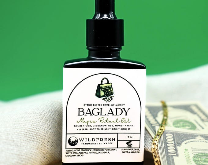 BAGLADY Magic Ritual Oil | Money, Prosperity, Wealth, Jezebel Root Conjure Oil
