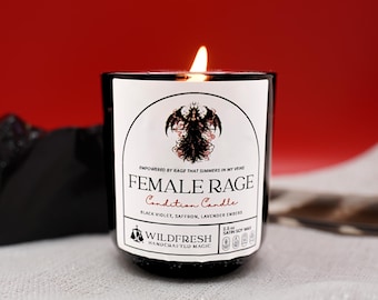Female Rage Condition Candle – Empowerment, Protection, Anger Work (2.5 oz)