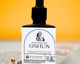 Oshun Sacred Goddess Oil – Orisha of Sweet Water Ritual Oil for Love, Beauty & Prosperity