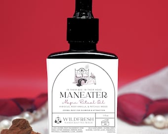 Maneater Magic Ritual Oil: Skin-Safe Lust & Attraction Spell, Seduction Anointing Oil