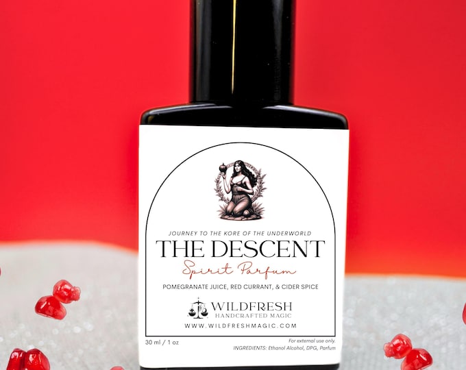 The Descent Spirit Parfum – Persephone Perfume, Pomegranate Cider Spice, Shadow Work Ritual Fragrance