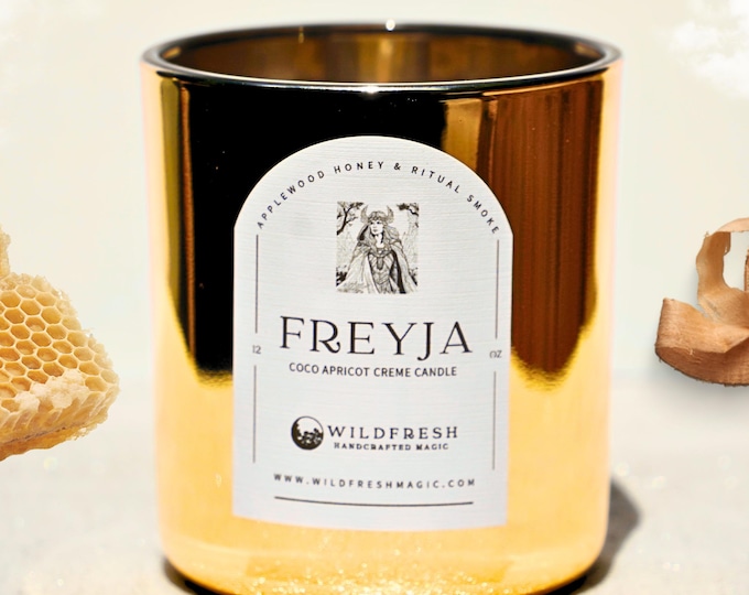 Freyja Candle | Freya Norse Goddess Candle | Ritual, Intention, Spell Candles