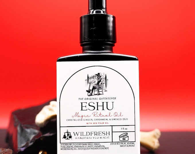 Eshu Ritual Oil: Crossroads, Communication & Trickster Energy - Red Palm Oil
