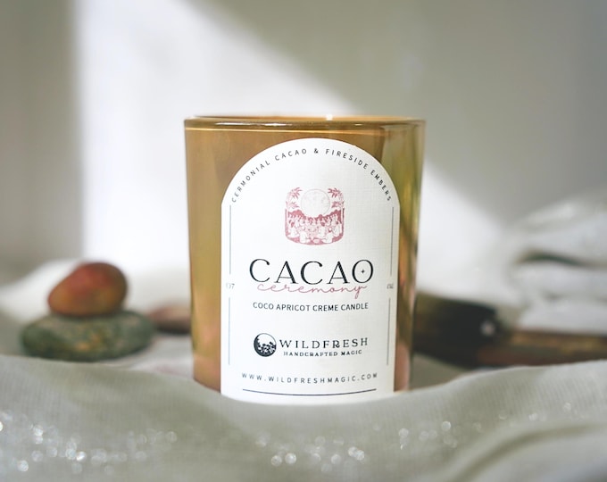 Cacao Ceremony Ritual Candle | Intentional Magic | Self-Love & Healing | Handcrafted Spiritual Candle