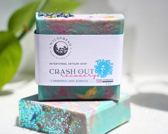 Crash Out Goddess Soap | Grapefruit Mint Vanilla | Calming Ritual Bar