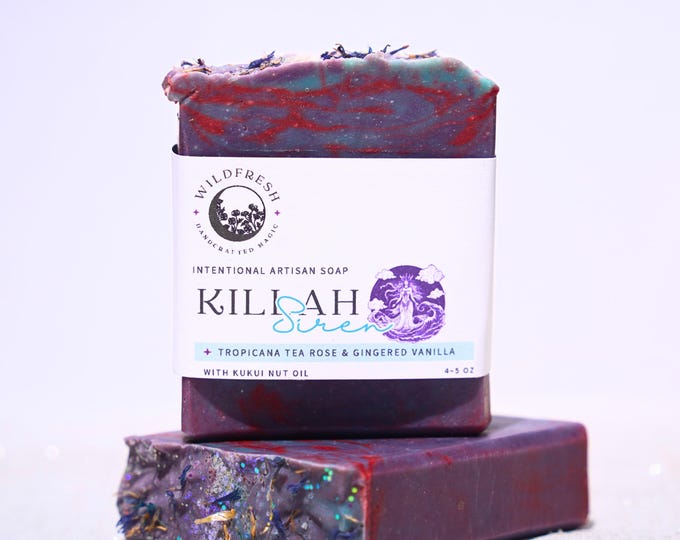 Killah Siren Ritual Soap | Tropicana Tea Rose & Gingered Vanilla | Divine Feminine Bar