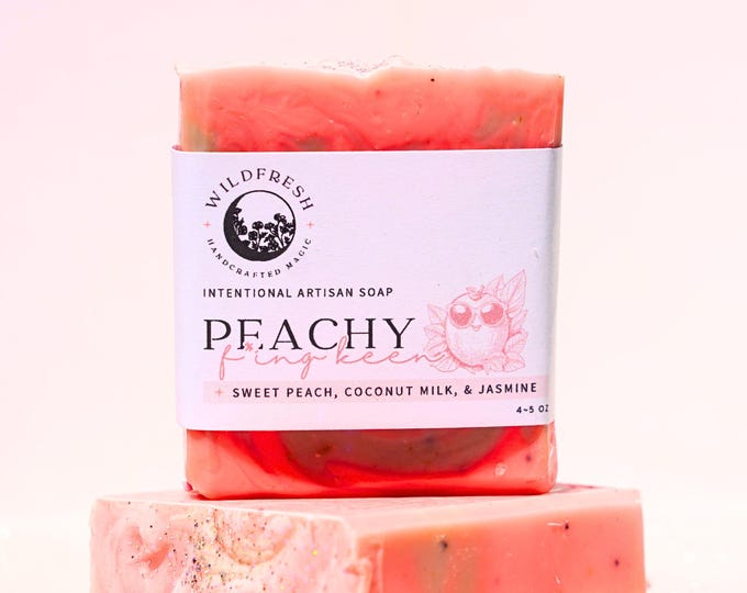 Intentional Bar Soap | Peach Bar Soap | Peachy F*ing Keen Handmade Bar Soap