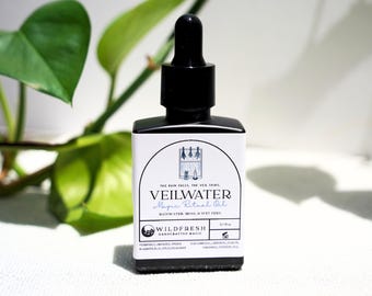 Veilwater Magic Ritual Oil – Rainwater, Moss, Wet Fern • Spirit Communication • Divination Oil • Anointing Oil for Psychic Sight