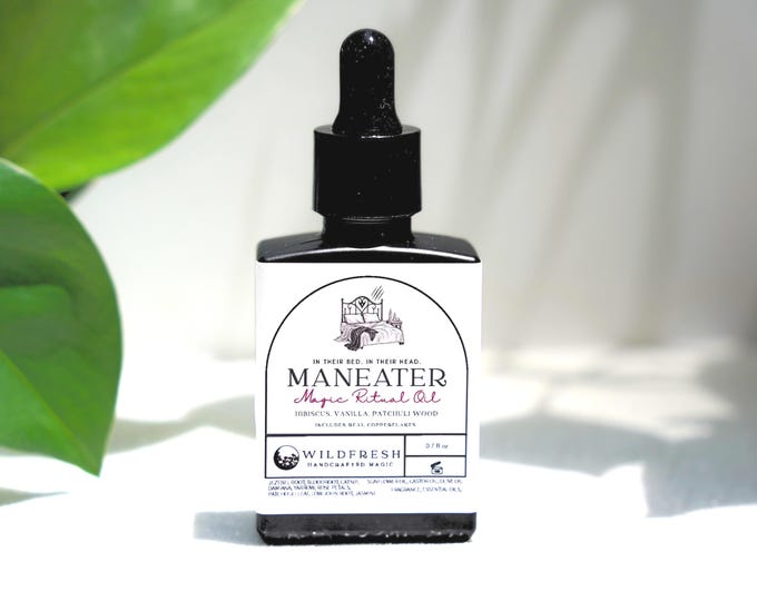 Maneater Magic Ritual Oil – Lust & Attraction Spell Oil • Seduction • Love Spell • Glamour Ritual • Obsession Anointing Oil | Wildfresh