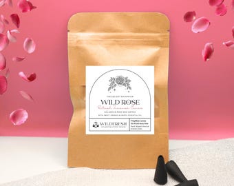 Wild Rose Incense Cones | Ritual Smoke for Love, Romance & Self-Adoration