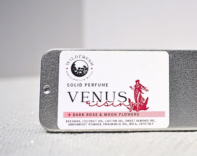 Venus Solid Perfume | Dark Rose and Moon Flower Perfume | Cologne