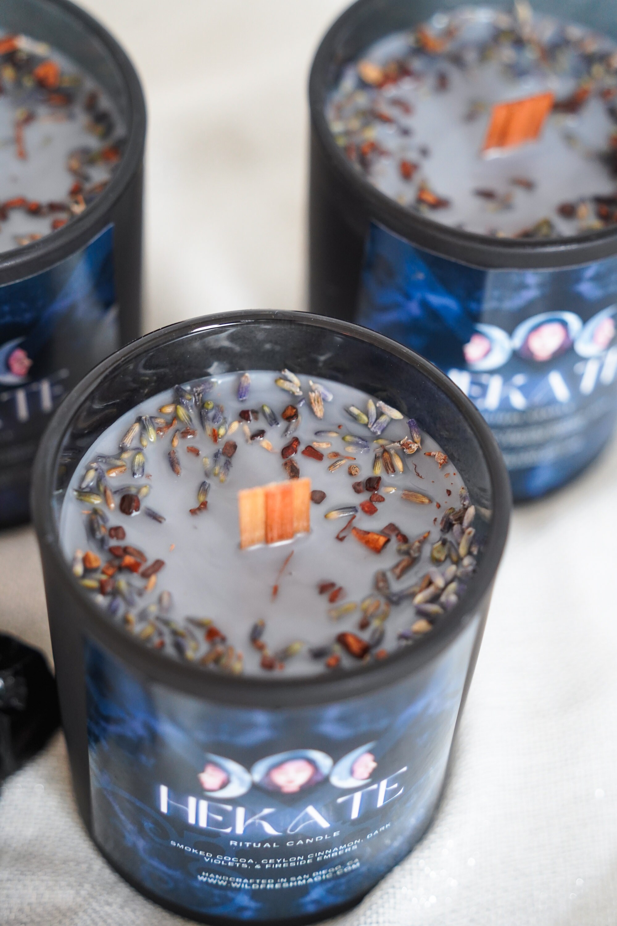 Hekate Ritual Candle Hecate Candle Triple Moon Witch Etsy