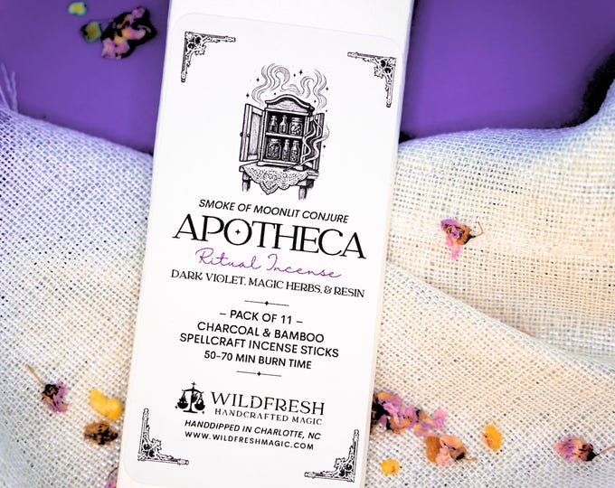 Apotheca Ritual Incense – Spell-craft Apothecary Violet Herbs and Resin Ritual Incense & Conjure Magic
