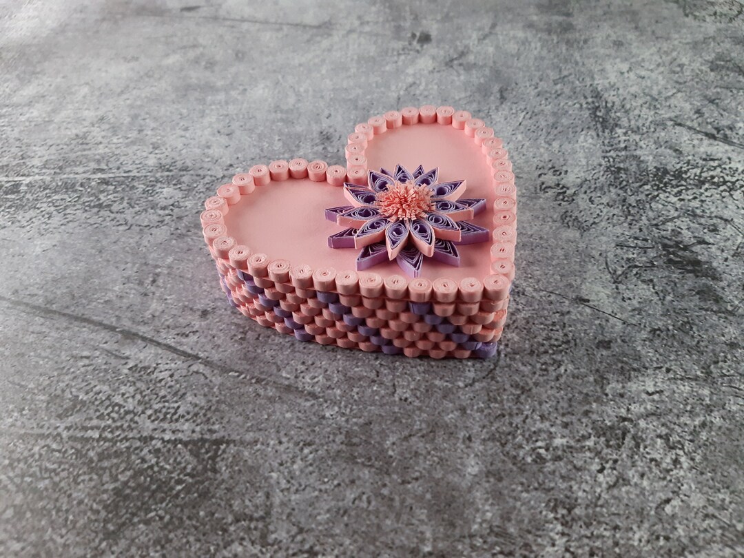 Quilling Jewellery Box. Handmade Gift Box large Etsy