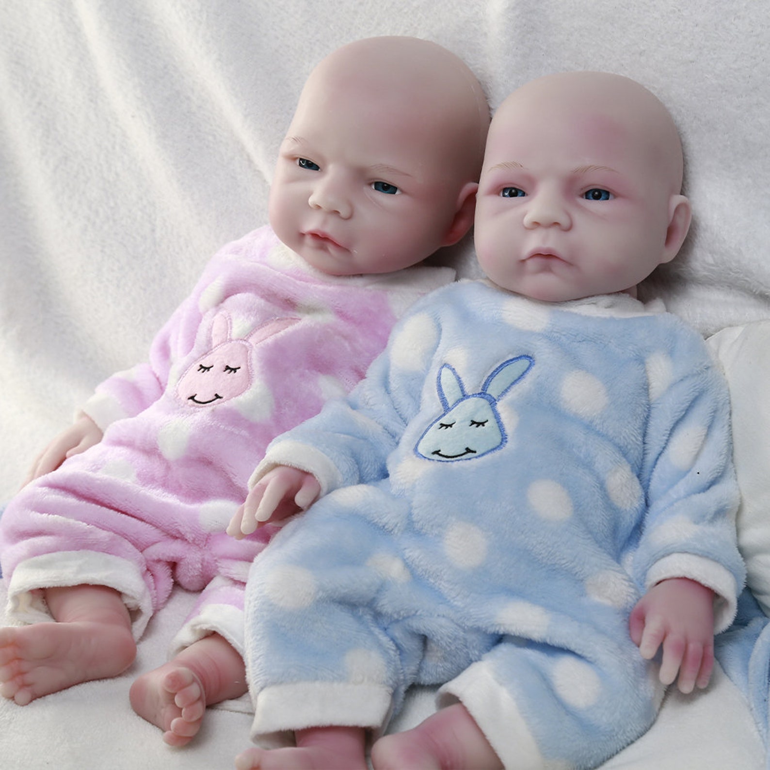 COSDOLL 18 Inch Twin Silicone Reborn Baby Doll Soft Platinum Etsy