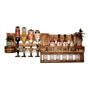 Étagère à whisky bar mural étagère à whisky distributeur de boissons rustiques liqueur gin whisky whisky palette meubles casier à alcool bar à vin étagère murale casier à vin