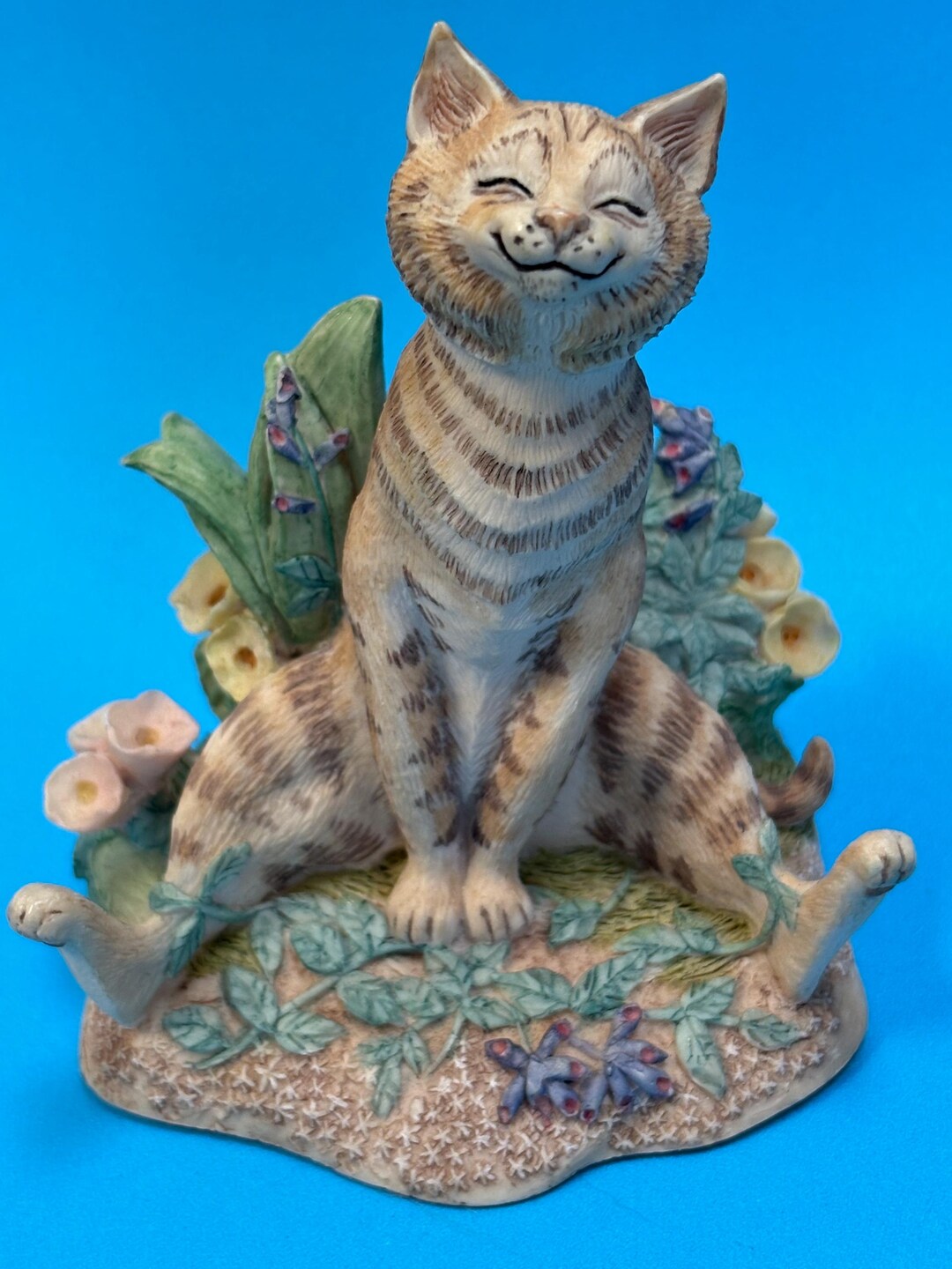Vintage Cat Kitten Figurine Zoe Stokes 