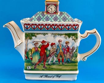 Sadler, Mini tetera "A Round Of Golf", Colección Pavilion Championship, Fabricada en Inglaterra.
