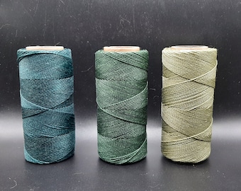 10 m Linhasita draad 1 mm gewaxt polyester voor macramé doe-het-zelf sieraden of handwerk