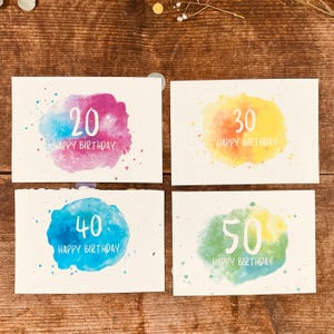 carte d'anniversaire pour tous les âges (papier à graines)