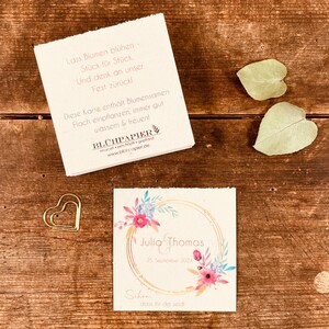 Gastgeschenk sunny vibes (20 Stk) (Karten aus Saatpapier)