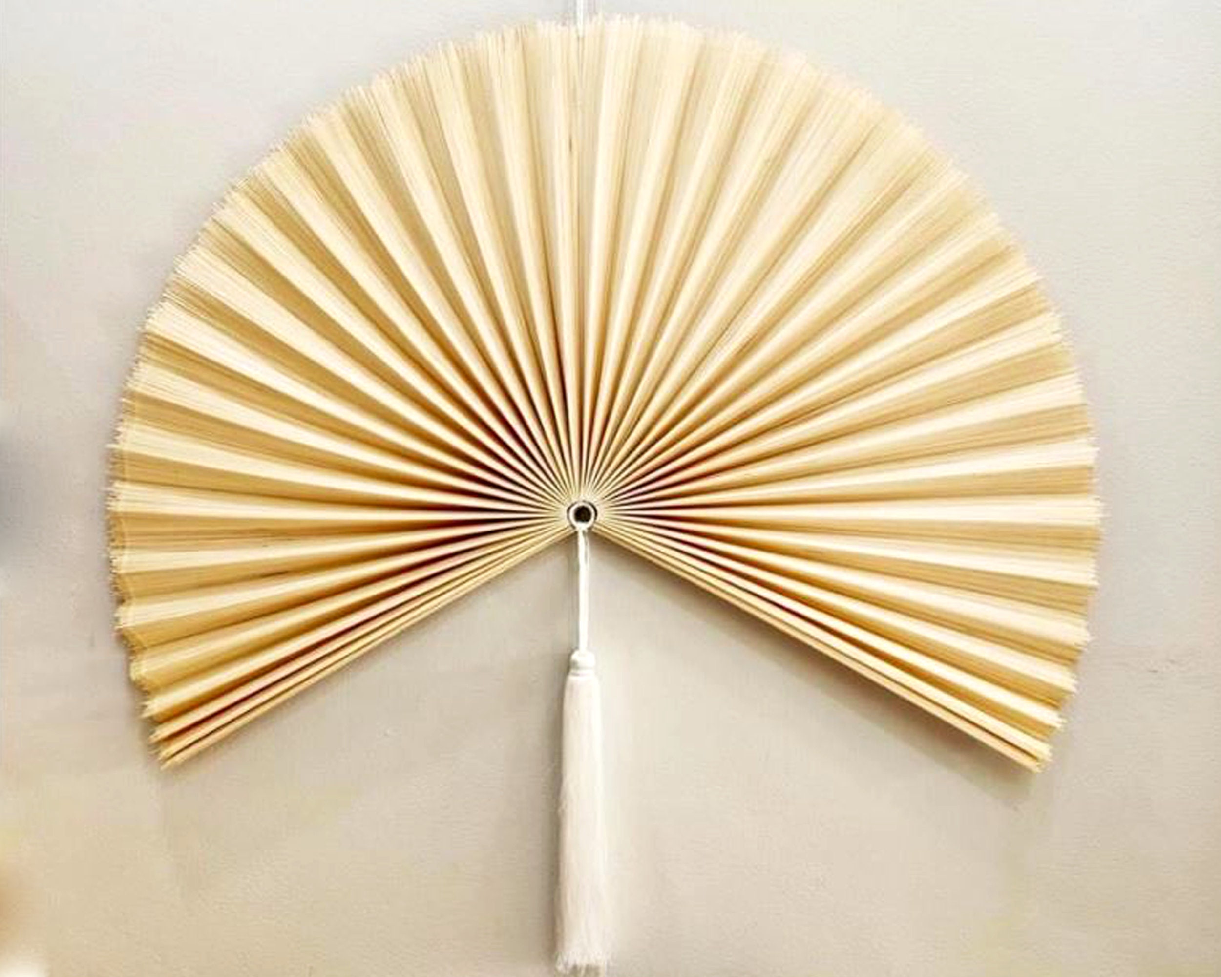 Fan Wall Fan Decor Wall Decor Home Decor Bamboo Folding Etsy
