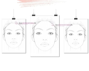 brow chart, brows mapping, eyebrow practice, brow digital bundle, brow practice
