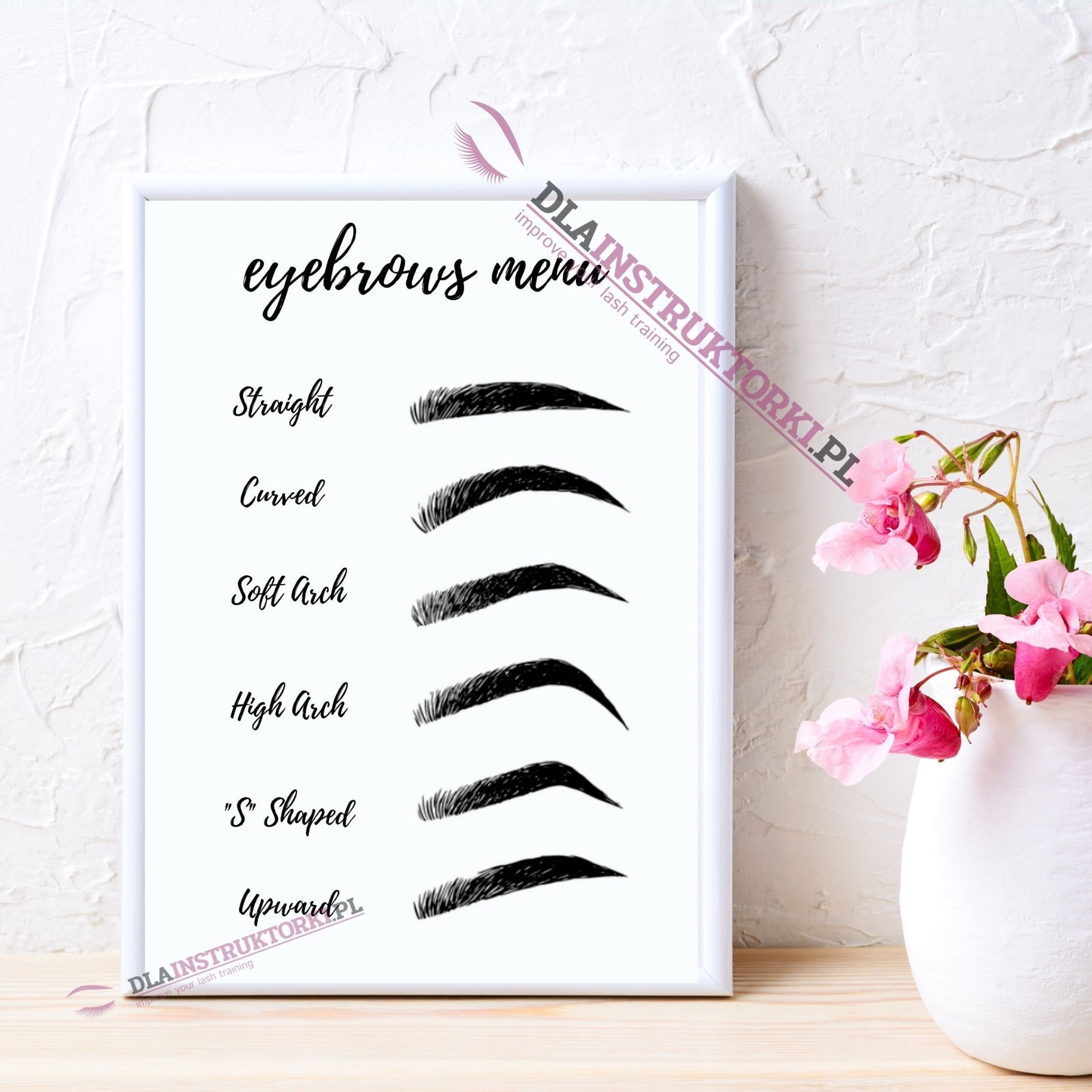 eyebrows guide, eyebrow menu, eyebrows decor, lash decor, eyebrows style