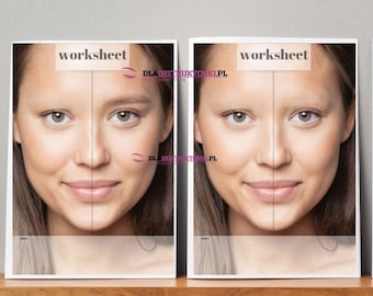 Brow Mapping practice sheets, eyebrow practice, brow charts, practice charts